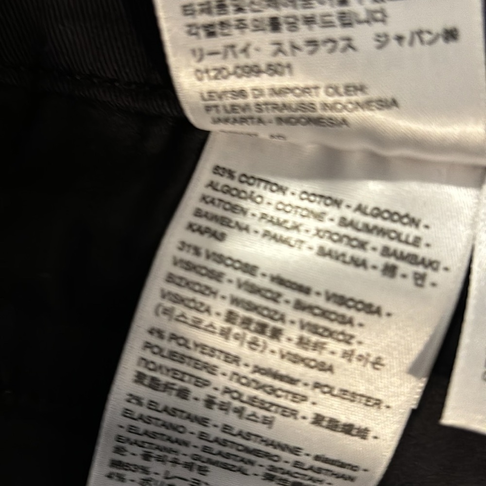 Levi’s 721 HIGH RISE SKINNY black button fly jeans 24W - Picture 13 of 15